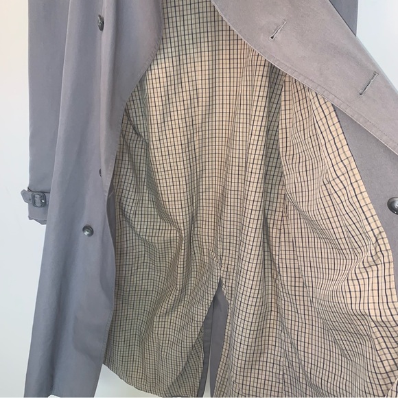 London Fog Women's Trench Coat Grey L - Picture 5 of 13